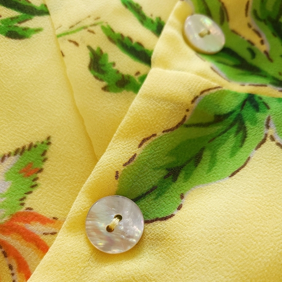 Aritzia Wilfred Destination Square Neck Hawaii Floral Midi Slip Dress - Picture 8 of 16